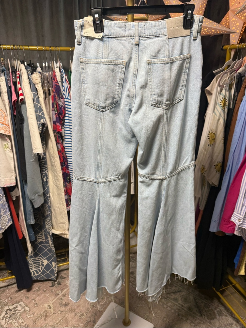Free People We the Free Live Wire Flare Jeans in Sparks - Picture 13 of 14